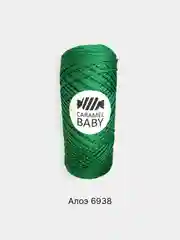 Лайм шнур Caramel Baby, полиэфирный, 2 мм, 200 метров для вязания и макраме