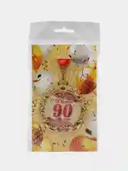 Медаль юбилейная "90 лет", красная, с лентой, D = 70 мм