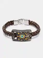 Брасет на руку Zelda/ Зельда/ Zelda wild/ длина 21 см, коричневый, ручная сборка