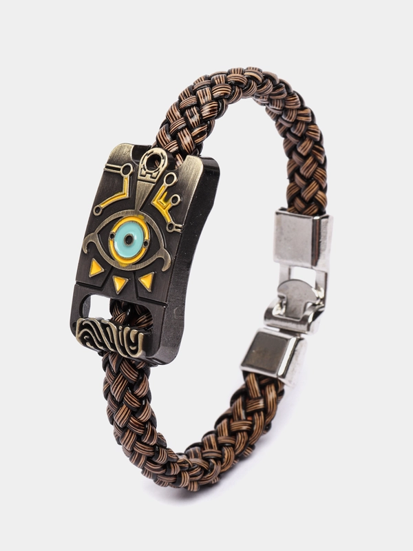 Брасет на руку Zelda/ Зельда/ Zelda wild/ длина 21 см, коричневый, ручная сборка