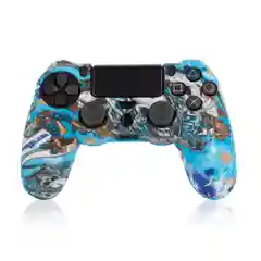 Голубой защитный силиконовый чехол для геймпада Sony PlayStation 4 DualShock, накладка на джойстик