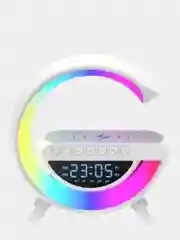 Лампа RGB, с беспроводной зарядкой, часами, колонкой