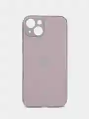 Бежевый меланж силиконовый чехол на iPhone 13, 13 Pro, 13 Pro Max, со стеклянной панелью