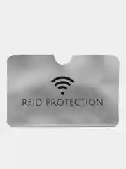 Серый чехол для банковских карт с защитой от кражи данных, с RFID защитой от считывания