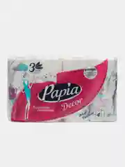 Бумажные полотенца Papia DECOR трехсойный 4 рулона 85 листов
