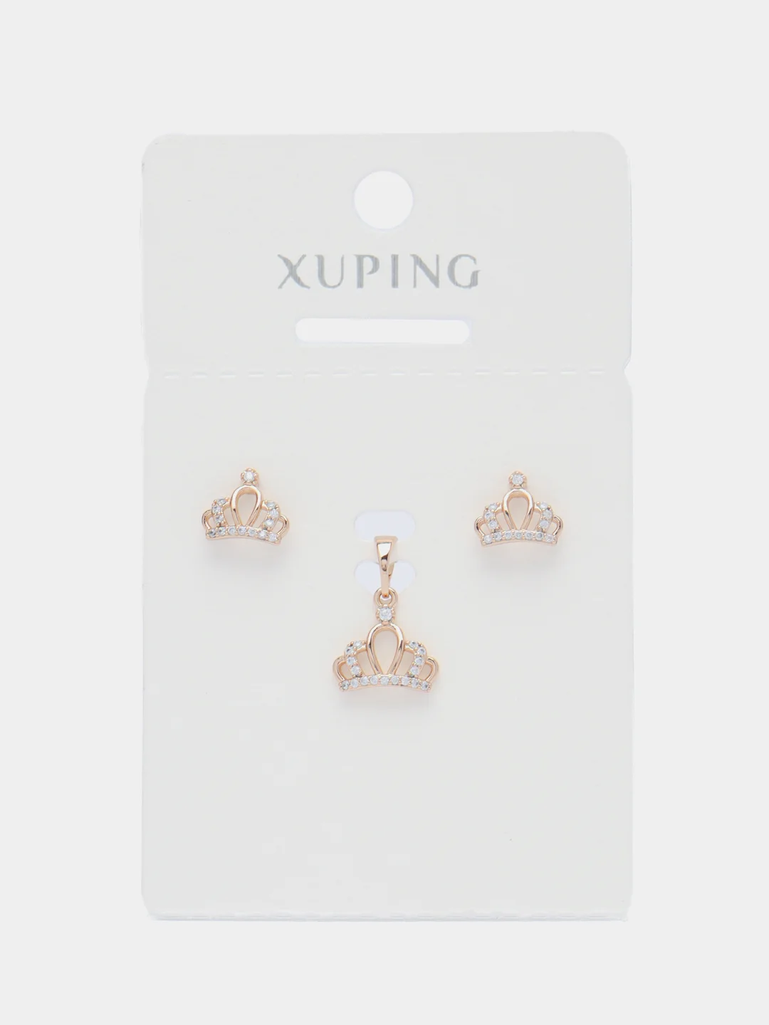 Золотой комплект: серьги и кулон Xuping Jewelry