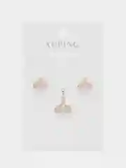 Золотой комплект: серьги и кулон Xuping Jewelry