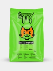 Корм сухой ECATS для кошек с говядиной, 10 кг