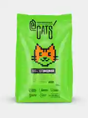 Корм сухой ECATS для кошек с говядиной, 10 кг