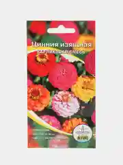 Семена цветов Цинния изящная карликовая смесь, О, 0,2-0,3 г