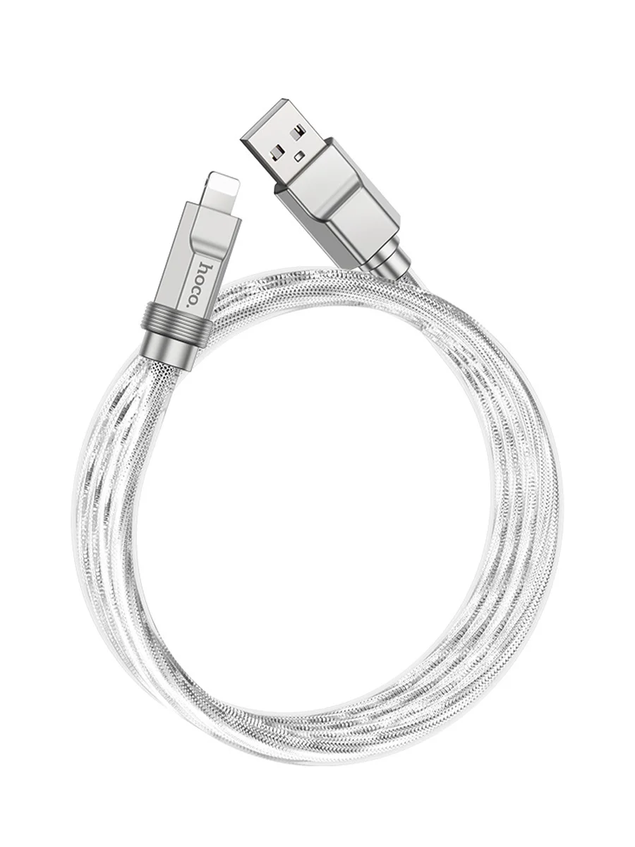 Золотой кабель Usb-Lightning быстрая зарядка на айфон