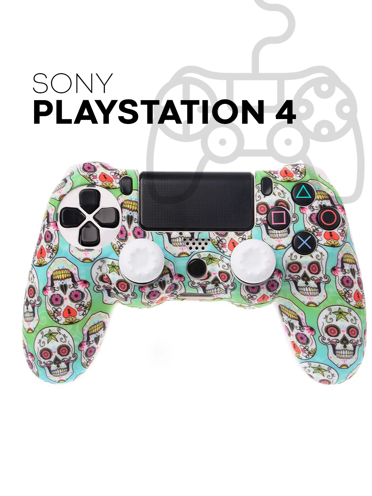Бирюзовый защитный силиконовый чехол для геймпада Sony PlayStation 4 DualShock, накладка на джойстик