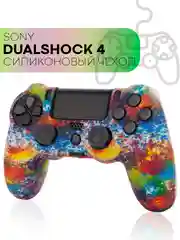 Оранжевый защитный силиконовый чехол для геймпада Sony PlayStation 4 DualShock, накладка на джойстик