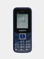 Темно-синий кнопоный телефон MAXVI C3i