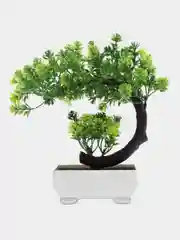 Лесной зеленый искусственное растение бонсай, декор для интерьера