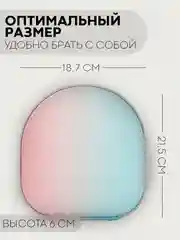 Небесно-голубой универсальный чехол-кейс Картофан, сумка-футляр на молнии для наушников и мелочей, жесткий