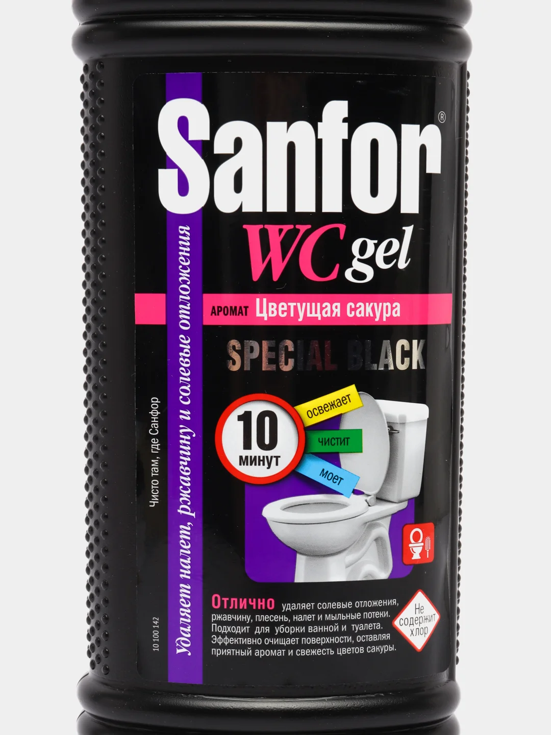 Жидкое чистящее средство Sanfor WС гель Speсial black, 1000 г