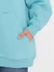 Худи женское из футера трехнитки, морская волна