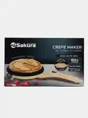Бежевый блинница сковорода электрическая Sakura SA-7416BG, 700 Вт