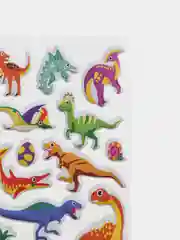 Коралловый наклейки детские объемные Динозавры