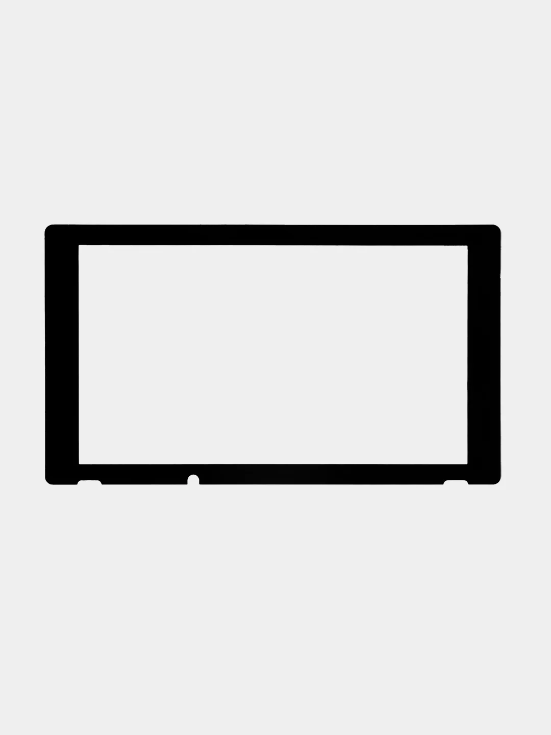 Прозрачный стекло для Nintendo Switch защитное КАРТОФАН прозрачное, черной рамка, олеофобное покрытие