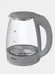 Серый чайник электрический с подсветкой Blackton Bt KT1800G, ОБЪЁМОМ 1.8л, АВТООТКЛЮЧЕНИЕ