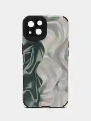 Бежевый меланж чехол для айфон (iPhone) 11 12 13 14 15 Pro Max, 7 8 Plus, X / XS / XR, силиконовый