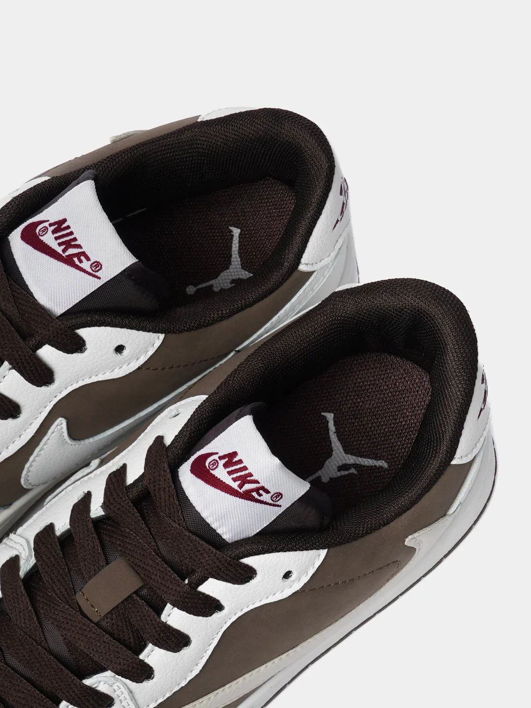Коричневый мужские кроссовки с логотипом Nike Air Jordan low