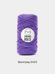Аметистовый шнур Caramel Dolce плоский, 4 мм, 100 м, для вязания и макраме