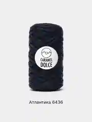 Индиго шнур Caramel Dolce плоский, 4 мм, 100 м, для вязания и макраме