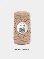 Кремовый шнур Caramel Dolce плоский, 4 мм, 100 м, для вязания и макраме