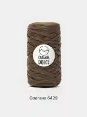 Светло-коричневый шнур Caramel Dolce плоский, 4 мм, 100 м, для вязания и макраме