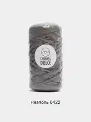 Серый шнур Caramel Dolce плоский, 4 мм, 100 м, для вязания и макраме
