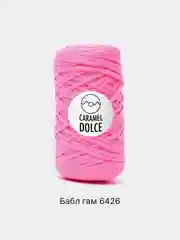 Фуксия шнур Caramel Dolce плоский, 4 мм, 100 м, для вязания и макраме