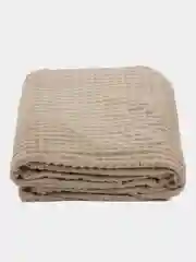 Песочный хаки плед-одеяло кубик, плед однотонный, плед-покрывало, 200 х 220