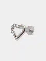 Серьга для пирсинга из титана "TITANIUM" с внутренней резьбой, серьги женские