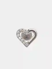 Белый серьга для пирсинга из титана "TITANIUM" с внутренней резьбой, серьги женские