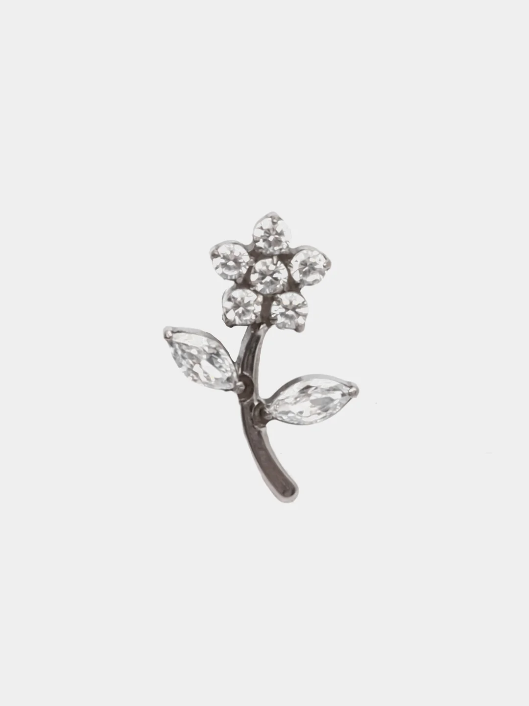 Конфетный серьга для пирсинга из титана "TITANIUM" с внутренней резьбой, серьги женские