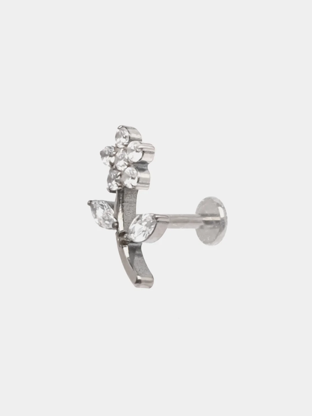 Конфетный серьга для пирсинга из титана "TITANIUM" с внутренней резьбой, серьги женские
