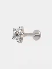 Кремовый серьга для пирсинга из титана "TITANIUM" с внутренней резьбой, серьги женские