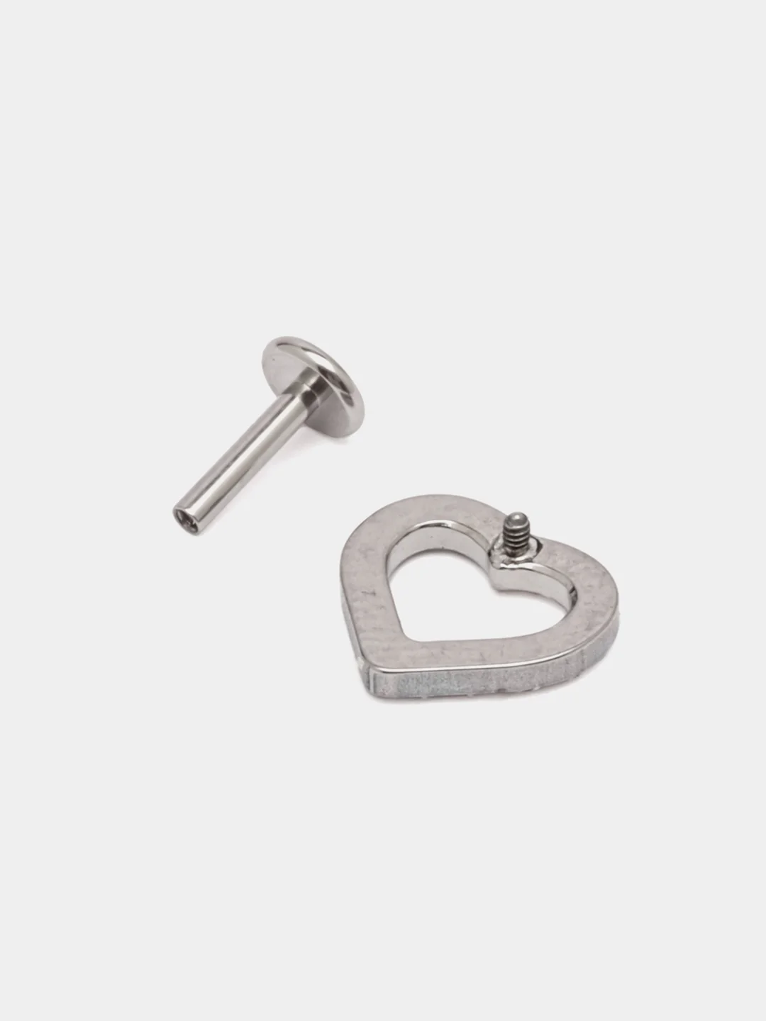 Молочный серьга для пирсинга из титана "TITANIUM" с внутренней резьбой, серьги женские