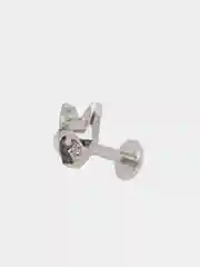 Мятный серьга для пирсинга из титана "TITANIUM" с внутренней резьбой, серьги женские