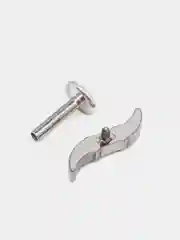 Бежевый серьга для пирсинга из титана "TITANIUM" с внутренней резьбой, серьги женские