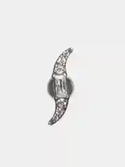 Бежевый серьга для пирсинга из титана "TITANIUM" с внутренней резьбой, серьги женские