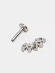Прозрачный серьга для пирсинга из титана "TITANIUM" с внутренней резьбой, серьги женские