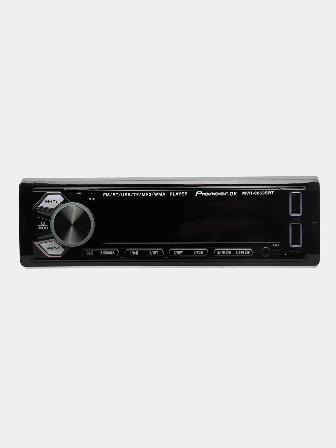 Автомагнитола Pioneer 1 DIN для авто - с поддержкой (Bluetooth/USB/AUX/FM)  купить по цене 1645 ₽ в интернет-магазине Магнит Маркет