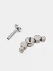 Ледяной серьга для пирсинга из титана "TITANIUM" с внутренней резьбой, серьги женские
