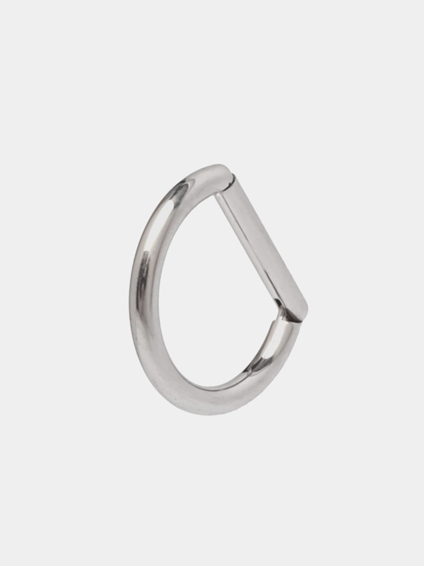 Кольцо-кликер  для пирсинга, из титана, серия "TITANIUM" для носа, уха