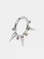 Белый кольцо-кликер  для пирсинга, из титана, серия "TITANIUM" для носа, уха