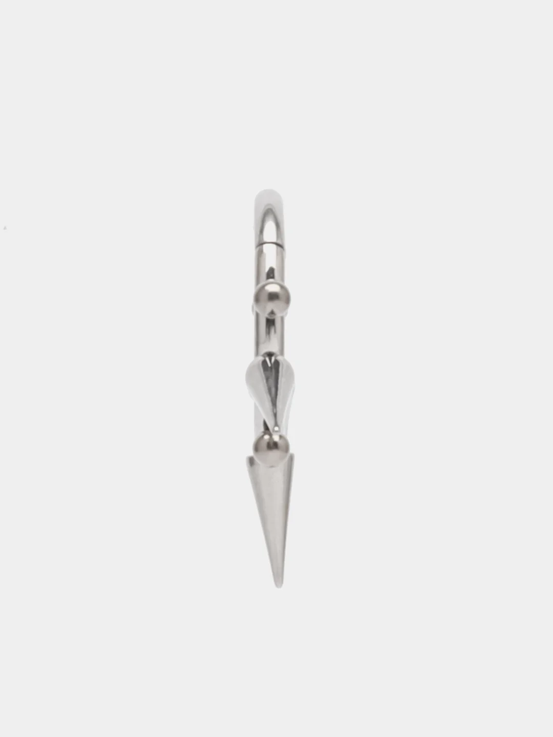 Белый кольцо-кликер  для пирсинга, из титана, серия "TITANIUM" для носа, уха